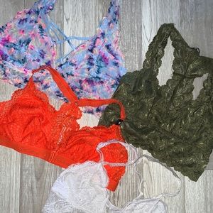 Bundle of bralettes